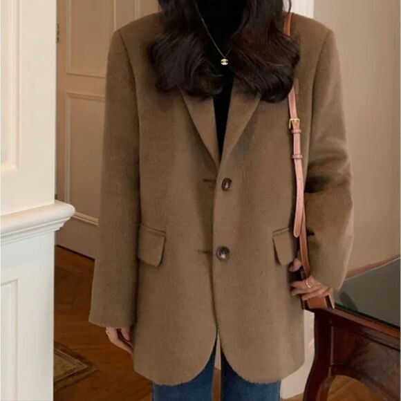 1732 NWT Realtakai RTK (W) NO. 1447 WOOLEN BLAZER JK Size Medium - Picture 1 of 7